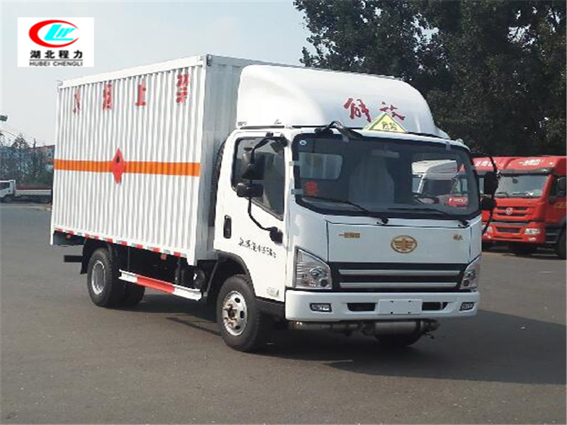 解放 4.2メートル可燃性ガスボックスタイプ輸送車 [第II級、青色許可証]