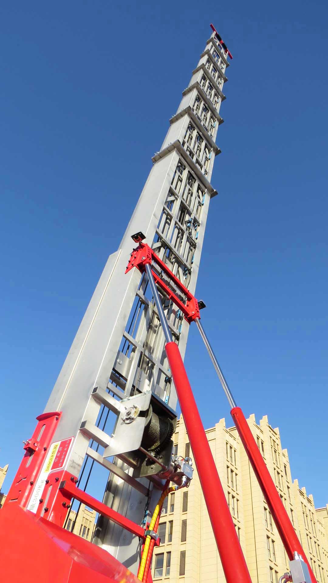 (28-33メートル、ブループレート) 江陵ダブルキャブ空中作業プラットフォーム