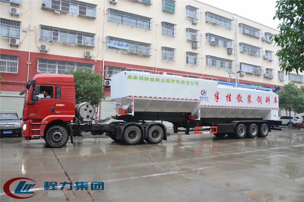 半挂车[60-66立方]散装饲料运输车辆