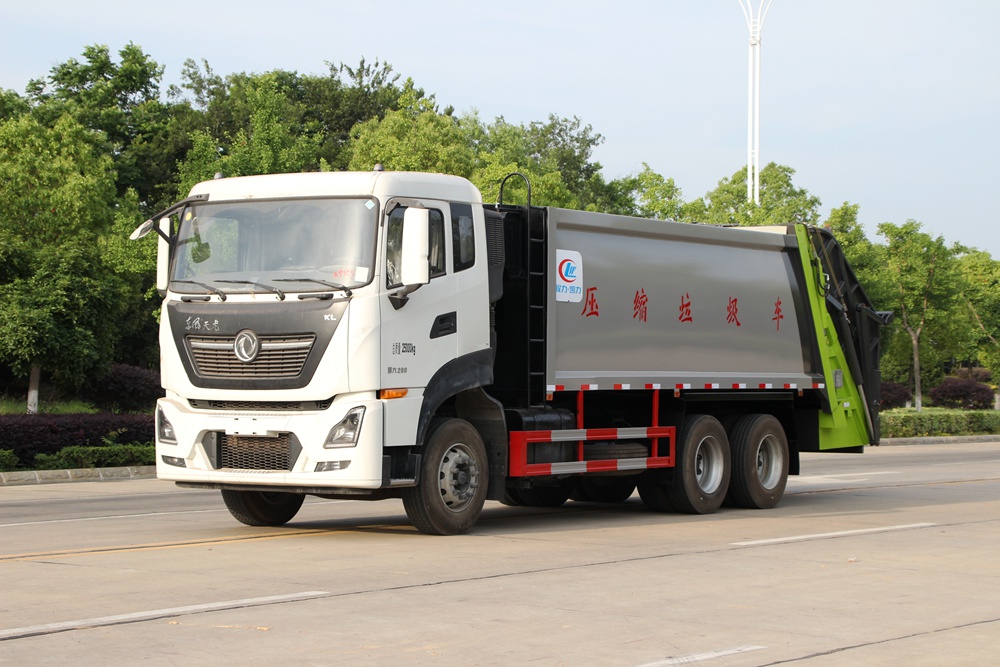 【18立方】東風天龍後方二軸圧縮ゴミ車