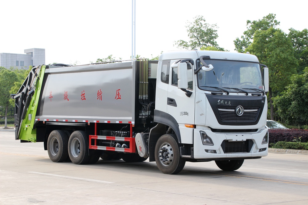 【18立方】東風天龍後方二軸圧縮ゴミ車
