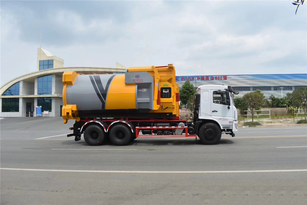 【18台】东风底置后双轴伸缩臂垃圾车