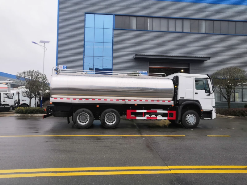 シノトラック HOWO 6X4 デイزل ユーロ4 マニュアル ハイパワーウェットスプレー 車両 20立方メートル 新しい基本コンポーネント エンジン