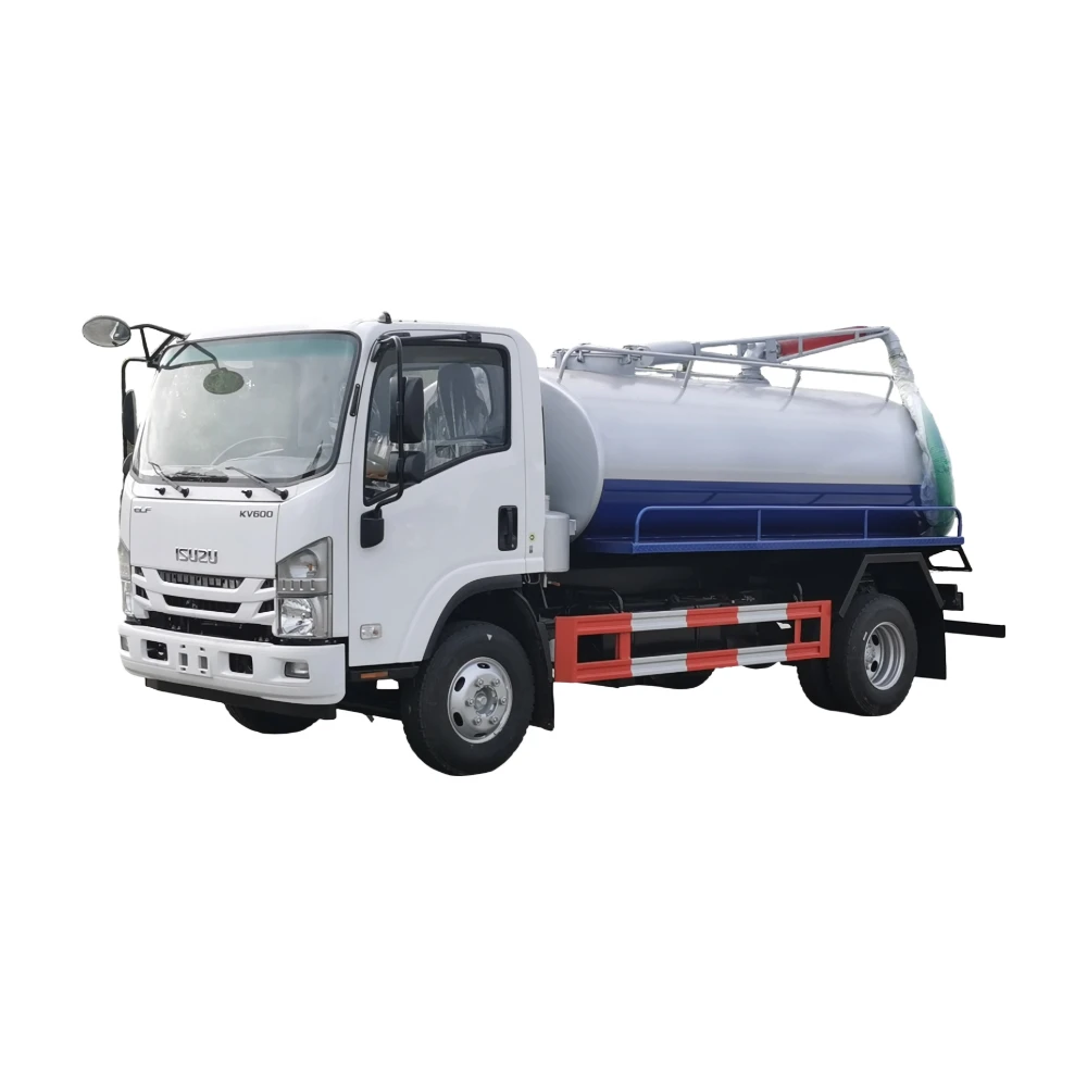 イズーザー ELF 700P 4x2 RHD 10000Lタンク下水道排泄吸引トラック イタリア製JUROP手動ディーゼル真空ポンプ輸出シャシ