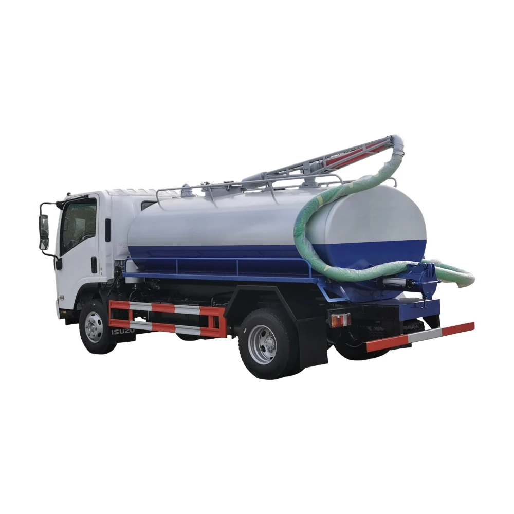 イズーザー ELF 700P 4x2 RHD 10000Lタンク下水道排泄吸引トラック イタリア製JUROP手動ディーゼル真空ポンプ輸出シャシ