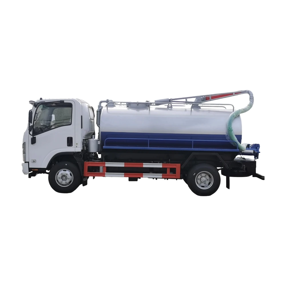 イズーザー ELF 700P 4x2 RHD 10000Lタンク下水道排泄吸引トラック イタリア製JUROP手動ディーゼル真空ポンプ輸出シャシ