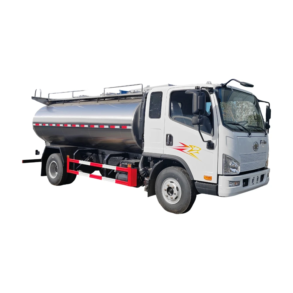 カスタマイズされた5000L-20000L食品グレードのステンレス鋼モバイルフレッシュミルク冷却トラック304絶縁ダイヤリー輸送用