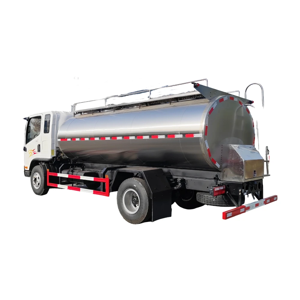 カスタマイズされた5000L-20000L食品グレードのステンレス鋼モバイルフレッシュミルク冷却トラック304絶縁ダイヤリー輸送用
