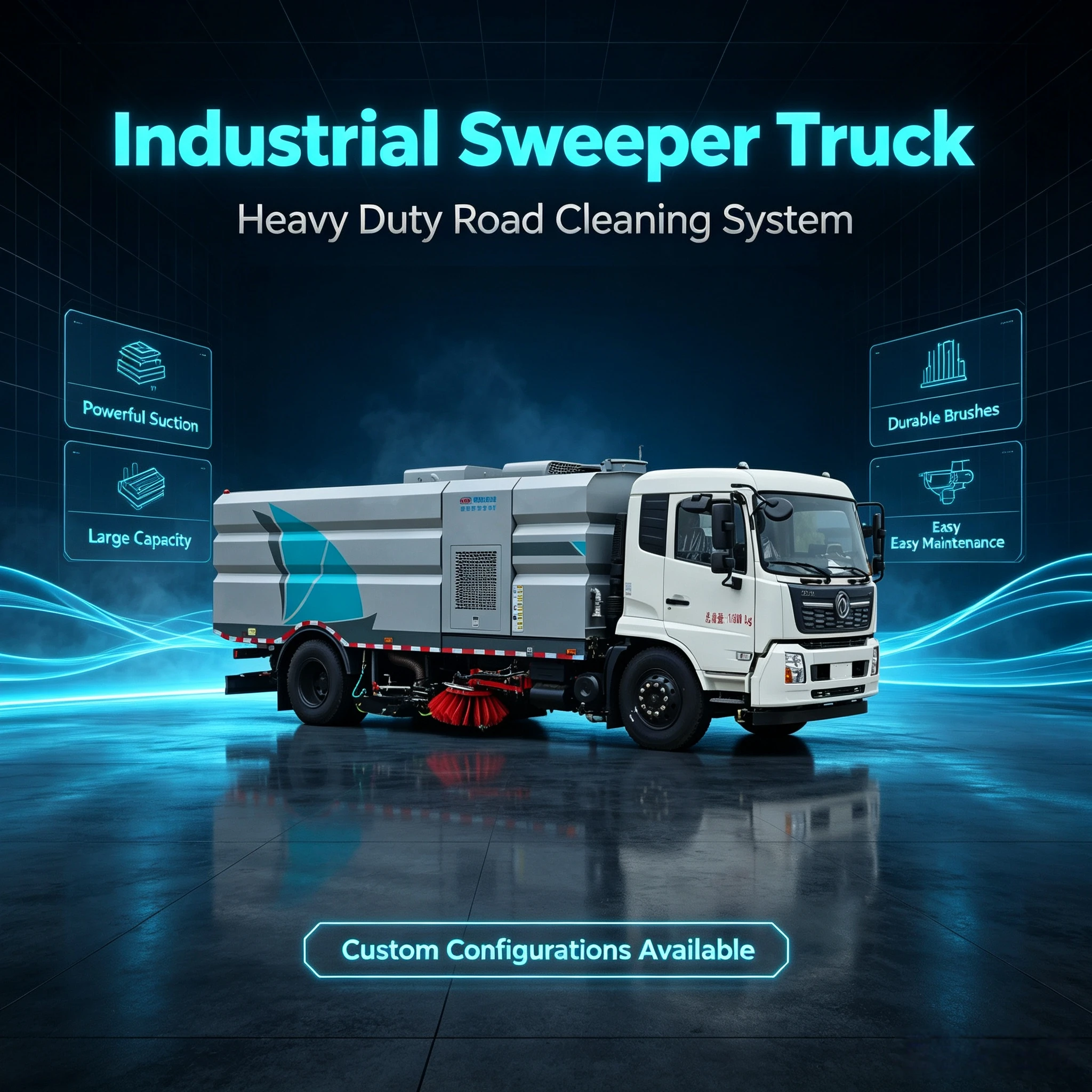 CL5180TXSD6GH 杭州東風湖北洗車掃描車 8550x2480x3130mm 尺寸 18000kg 重さ